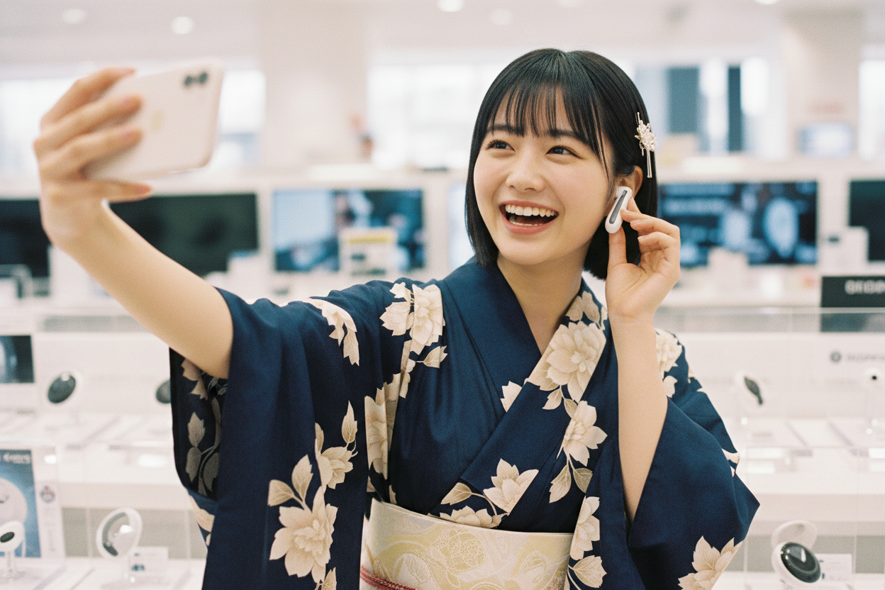 AI搭載 翻訳機 イヤホン型 2026 - lifestyle photo